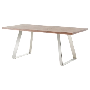 Modrest Gala Modern Rectangular Dining Table - Walnut 