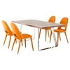 Modrest Eugene Modern Fabric Dining Chair - Orange (Set of 2) - VIG-VGEUMC-8161CH