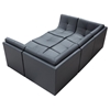 Divani Casa Sectional Sofa - Gray Bonded Leather - VIG-VGEV207-GRY