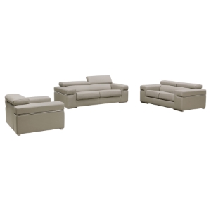 Divani Casa Atlantis Sofa Set - Light Gray 