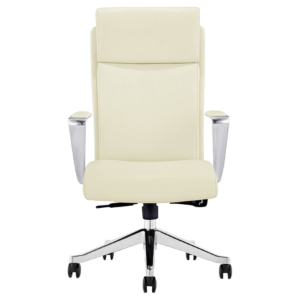 Modrest Iger Modern High Back Office Chair - White 