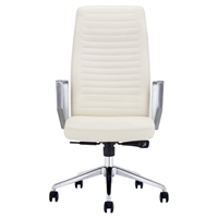 Modrest Barra Modern High Back Office Chair - White