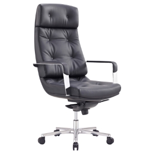 Modrest Forbes High-Back Office Chair - Black 