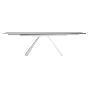 Modrest Milk Dining Table - Extendable, White 