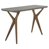 Modrest Dondi Concrete Console Table - Dark Gray and Natural - VIG-VGGR647440