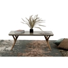 Modest modrest coffee table Modrest Dondi Concrete Coffee Table Dark Gray And Natural Dcg Stores