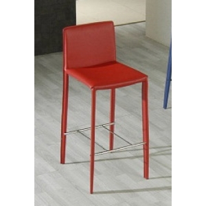 Modrest Modern Leatherette Barstool - Red 