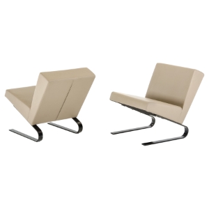 Modrest Relax Lounge Chair - Taupe (Set of 2) 