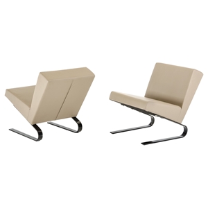 Modrest Relax Lounge Chair - Taupe (Set of 2) 