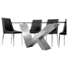 Modrest Harlow Modern Rectangular Dining Table - Clear - VIG-VGGUJCD-786DT