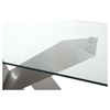 Modrest Harlow Modern Rectangular Dining Table - Clear - VIG-VGGUJCD-786DT