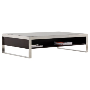 Modrest Noble Modern Rectangular Coffee Table - Ebony Lacquer 