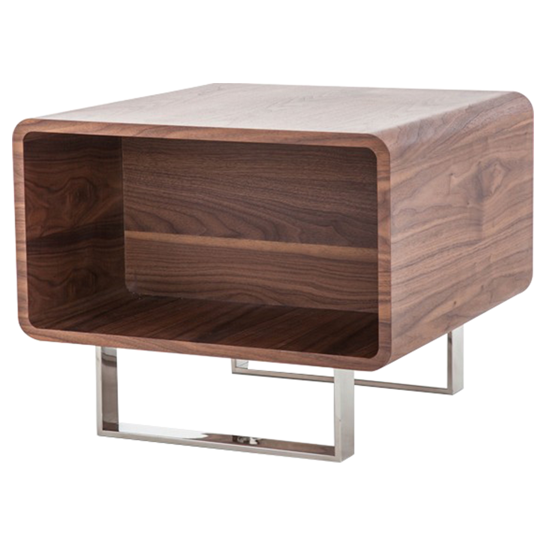 Modrest Avis Modern End Table - Walnut | DCG Stores