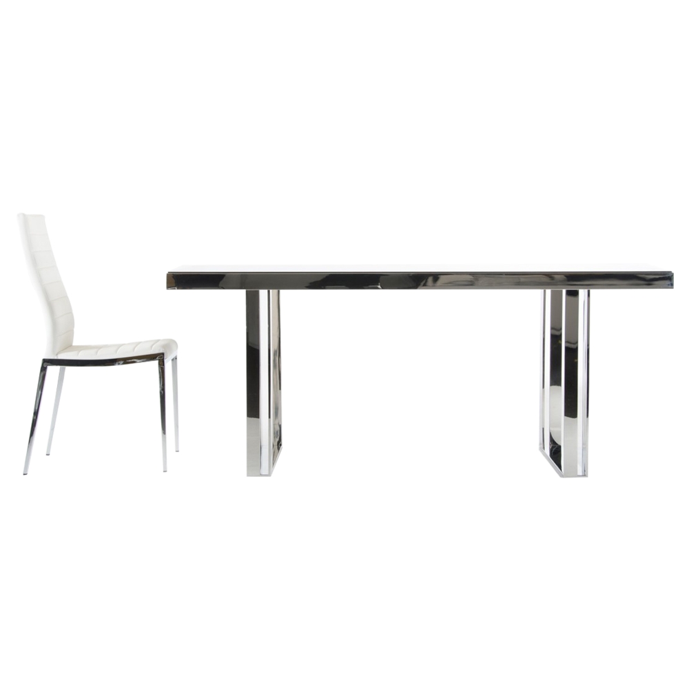 Modrest Courtland Modern Rectangular Dining Table - Black | DCG Stores