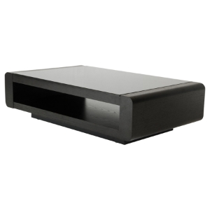 Modrest Lignite Modern Rectangular Coffee Table - Black Oak 