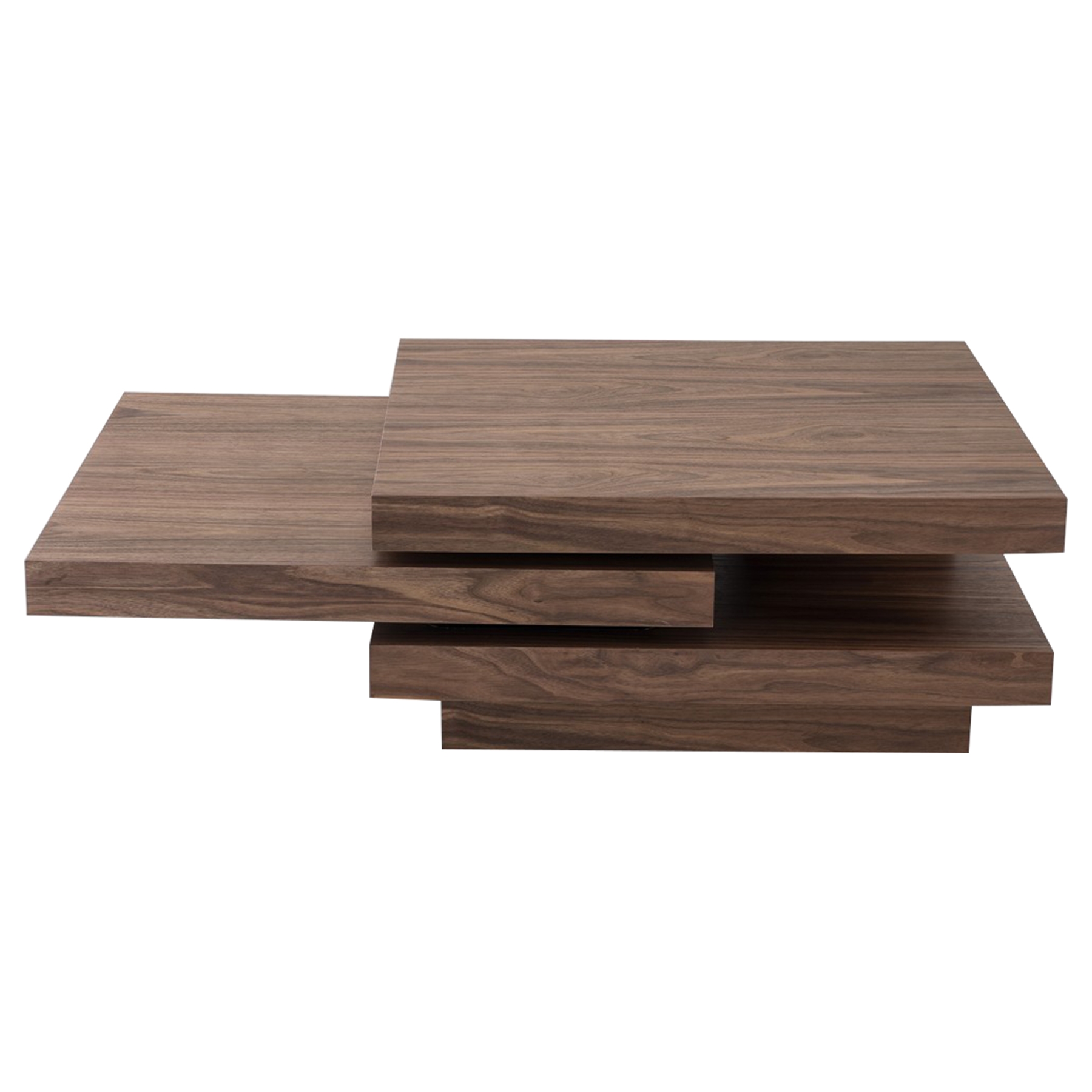 Modrest Lani Modern Rectangular Coffee Table - Walnut | DCG Stores