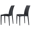 Renava Bistrot Modern Patio Dining Chair - Charcoal - VIG-VGIGBISTROT-SIDE