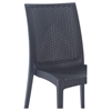 Renava Bistrot Modern Patio Dining Chair - Charcoal - VIG-VGIGBISTROT-SIDE