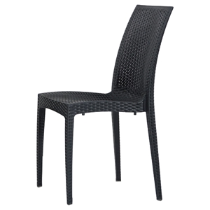 Renava Bistrot Modern Patio Dining Chair - Charcoal 