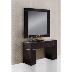 Modrest Hampton Wall Console with Mirror - Wenge 