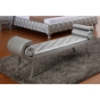 Modrest Monte Carlo Platinum Bench - Silver, Tufted - VIG-VGKCMONTE-BENCH-PLAT