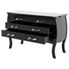 Monte Carlo Dresser - Black, 3 Drawers - VIG-VGKCMONTE-BLK-DR