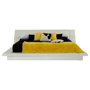 Modrest Polar Platform Bed - White 