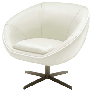 Divani Casa Willow Accent Chair - White 