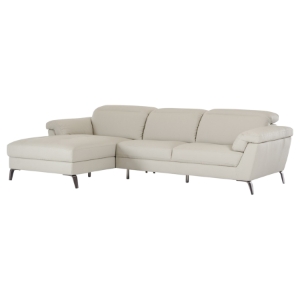 Divani Casa Edelweiss Sectional Sofa - Light Gray 