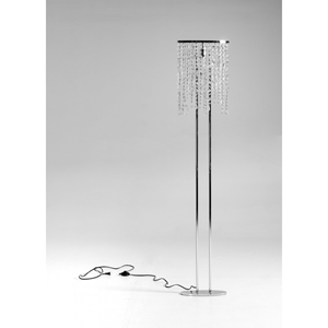 Modrest KF1003 Modern Crystal Floor Lamp - Chrome 