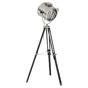 Modrest Annie Floor Lamp - Chrome and Black 