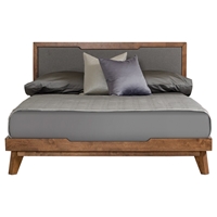 Nova Domus Soria Modern Platform Bed - Gray and Walnut
