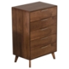 Nova Domus Soria Modern Chest - 5 Drawers, Walnut - VIG-VGMABR-32-CHST
