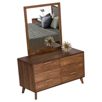 Nova Domus Soria Modern Dresser - 6 Drawers, Walnut