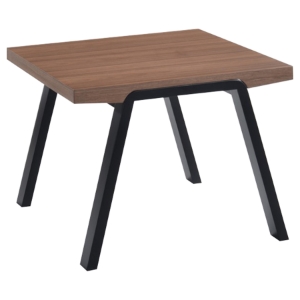 Modrest Rhett Modern End Table - Walnut, Black 