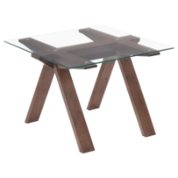 Modrest Maddox Modern End Table - Walnut