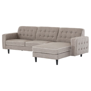 Divani Casa Sectional Sofa - Gray Fabric 