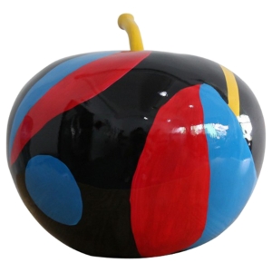 Modrest Apple Modern Sculpture - Multicolor 