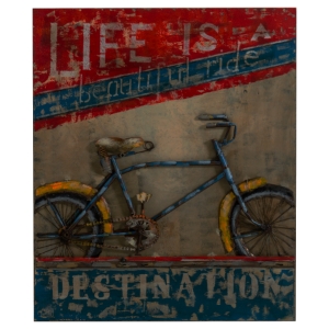 Modrest Beautiful Ride Modern Bike Painting - Multicolor 