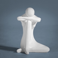 Modrest Resting Sculpture - White