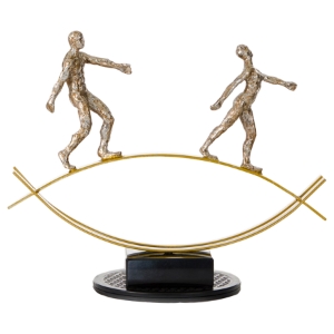 Modrest Acrobats-Tightrope Sculpture - Bronze 