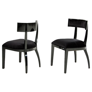 A&X Dining Chair - Black (Set of 2) 