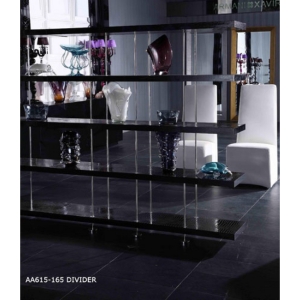 A&X Stafford Crocodile Room Divider - Black 