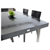 A&X Skyline Modern Rectangular Lacquer Dining Table - Black Crocodile - VIG-VGUNAC803-255-B