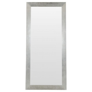 A&X Regal Modern Floor Mirror - Silver Crocodile 