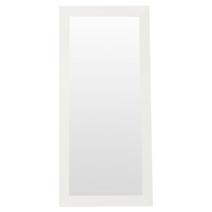 A&X Regal Modern Crocodile Floor Mirror - White 