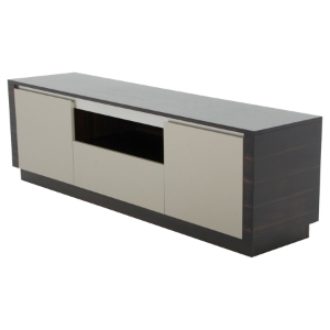 A&X Caligari Modern TV Stand - Oak and Gray 
