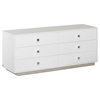 A&X Monica Modern Dresser Table - 6 Drawers, White - VIG-VGUNAW421-159