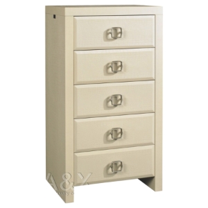 A&X Glam Modern 5 Drawers Chest - Champagne Crocodile 