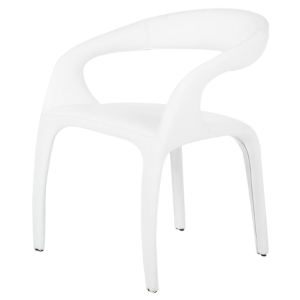 Modrest Jaden Leatherette Dining Chair - White 